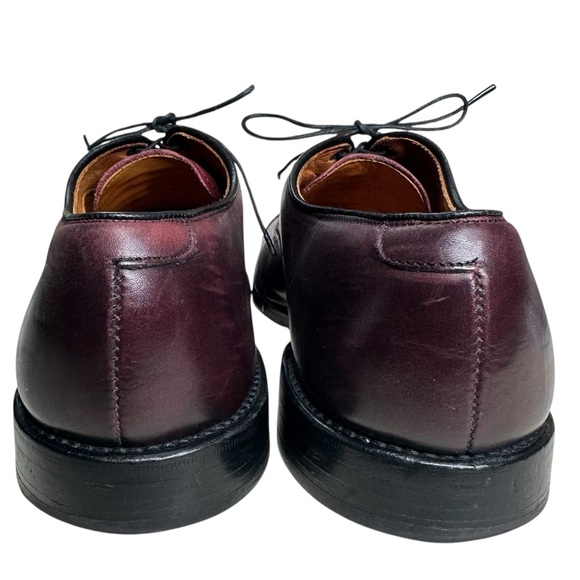 Allen Edmonds Park Avenue Cap-toe Leather Oxford Dress Shoe. Size 10D. Burgundy - Picture 3 of 11